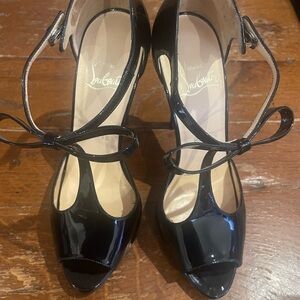 Christian Louboutin Black Patent Leather Heels